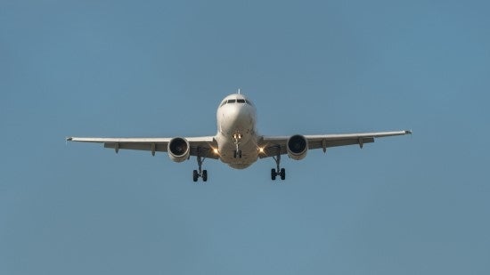 A private aircraft against a blue sky