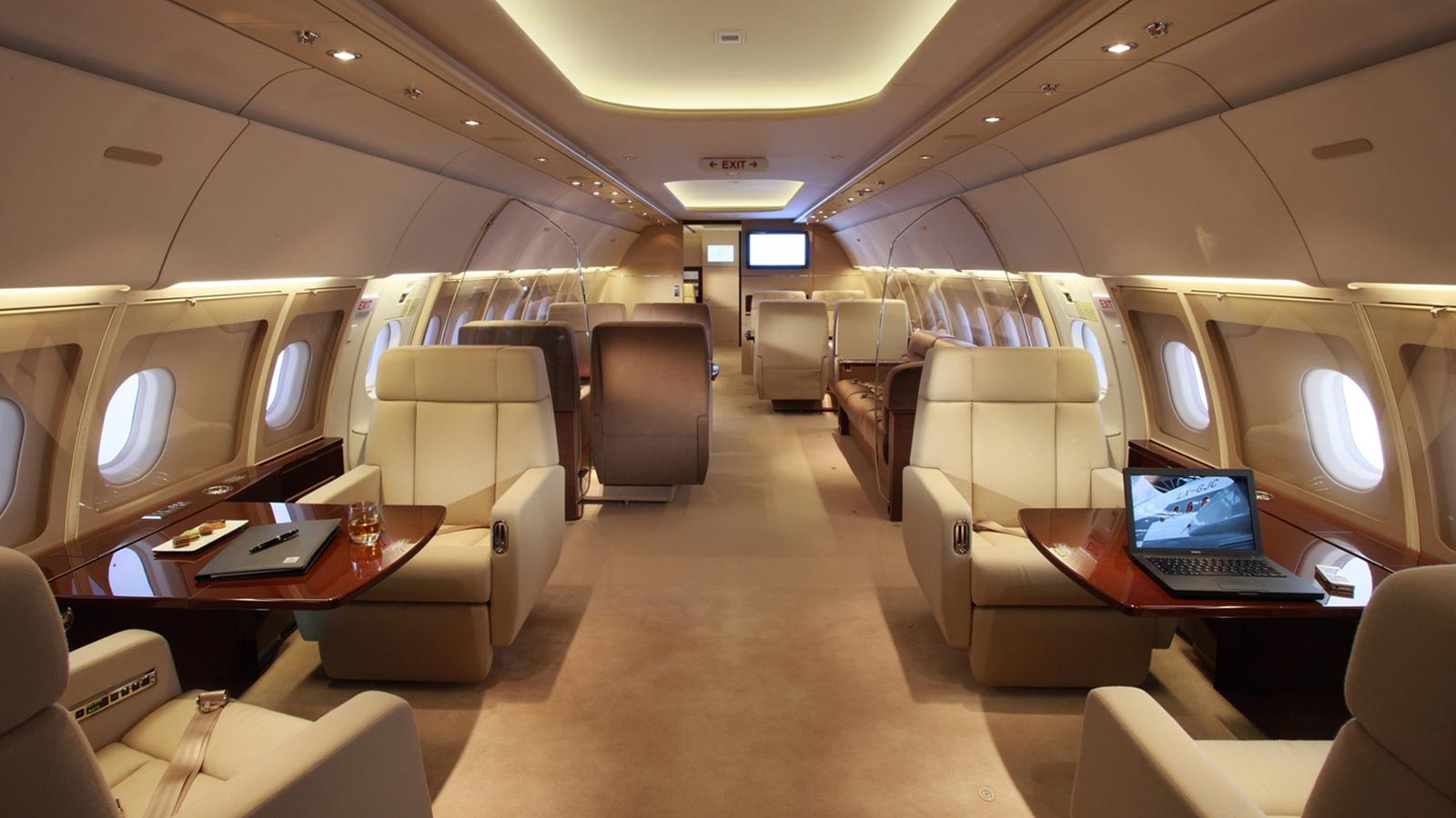 Airbus A318 Elite Interior