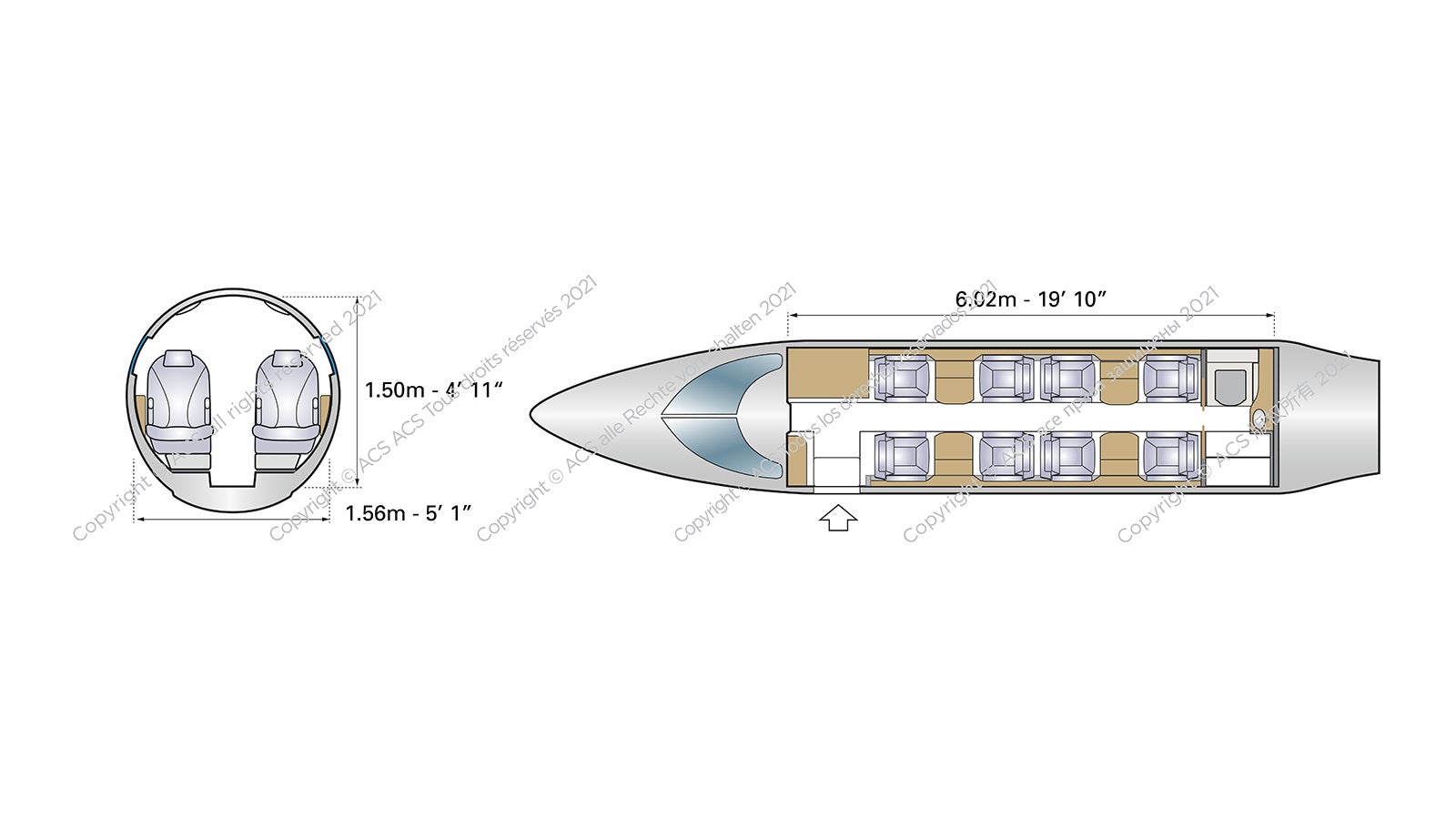 Bombardier Learjet 45 Configuration