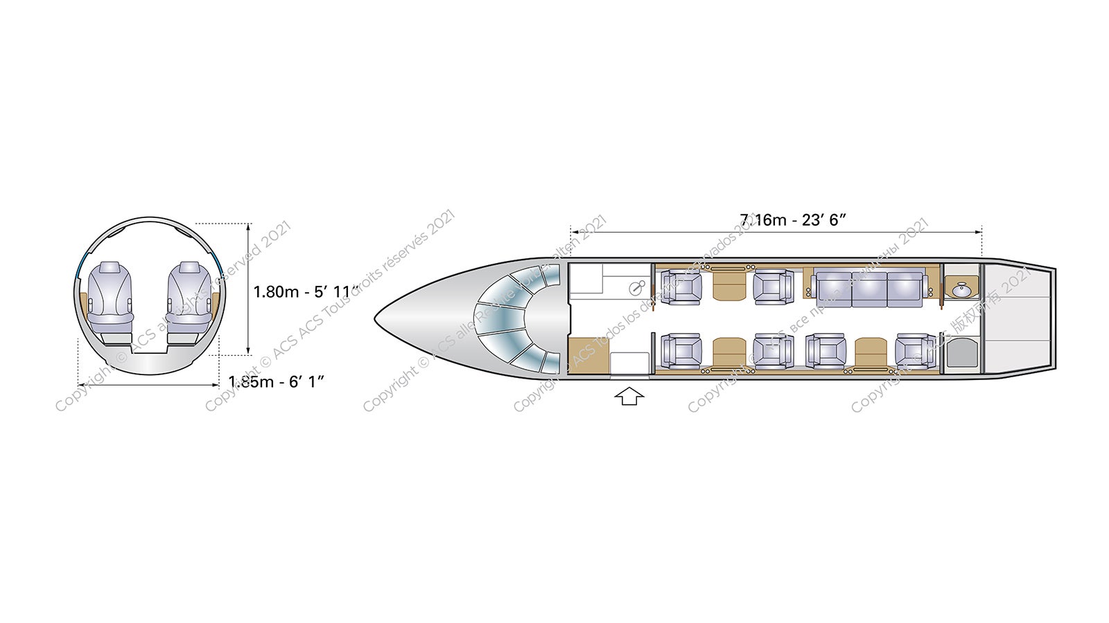 Dassault Falcon 50 50EX Configuration