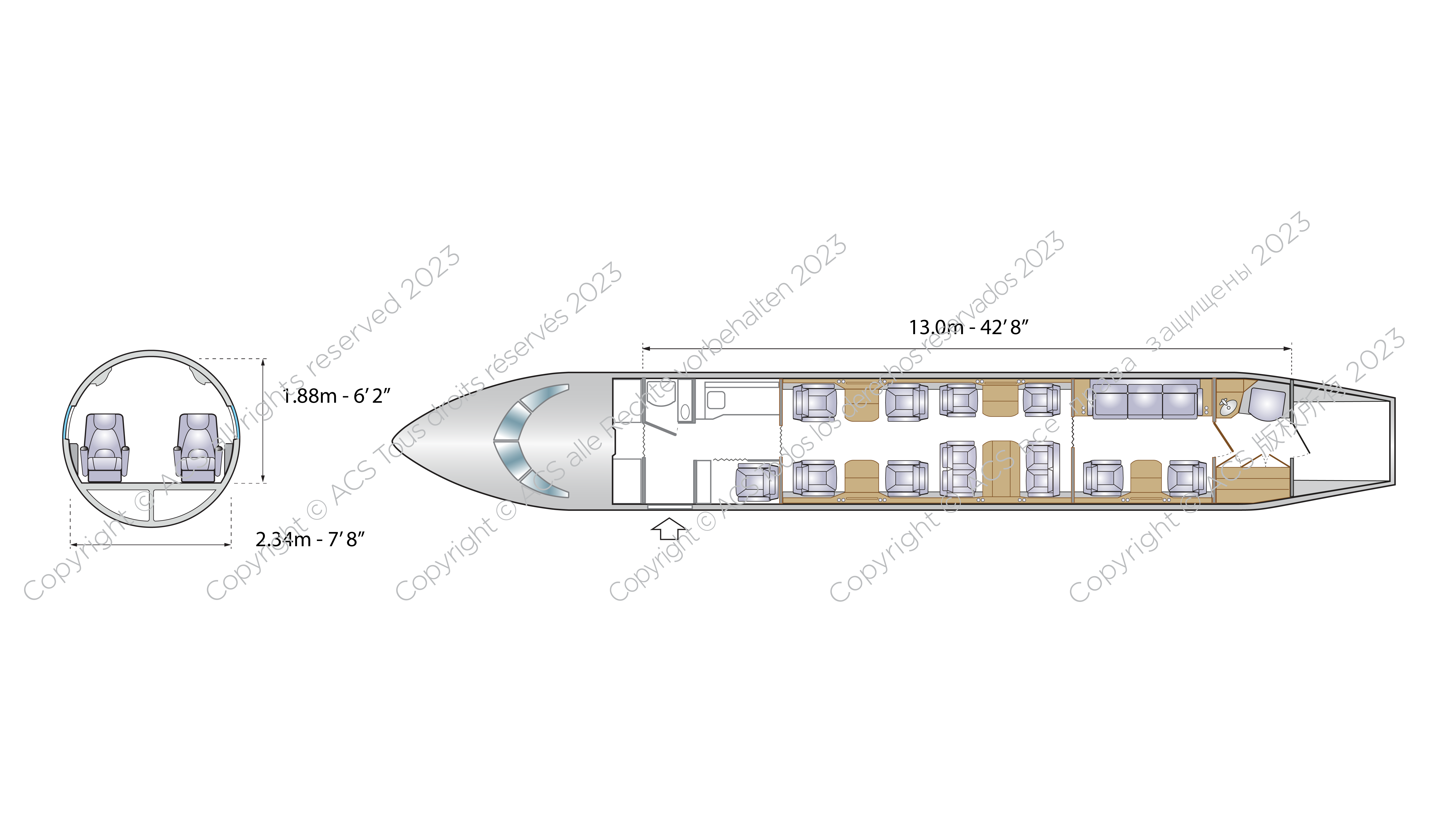 Dassault Falcon 8X Configuration