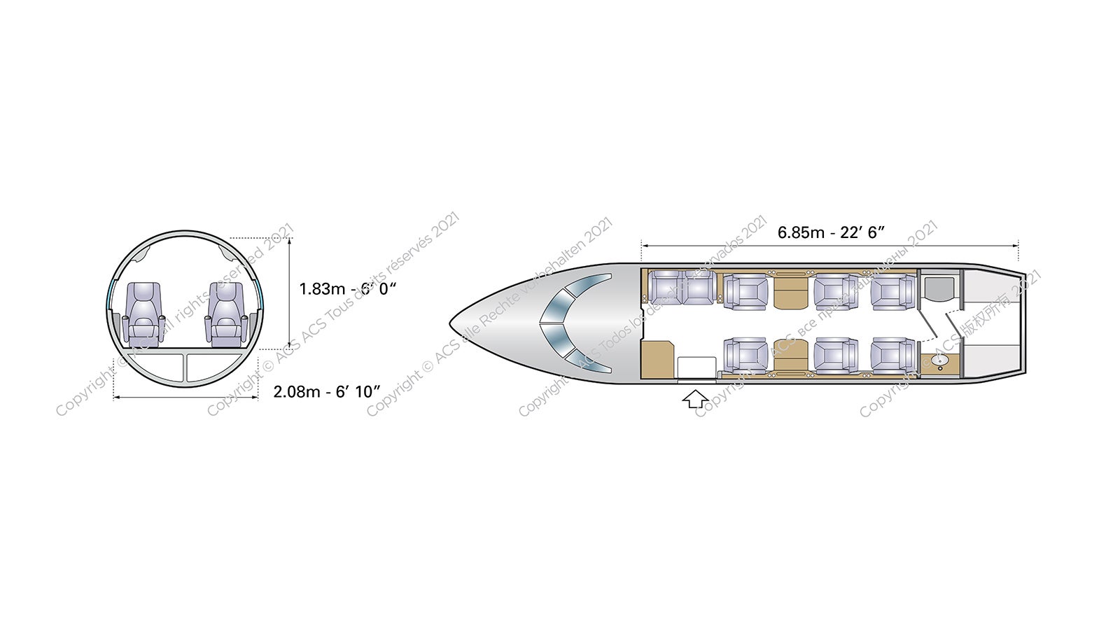 Embraer Legacy 450 Configuration