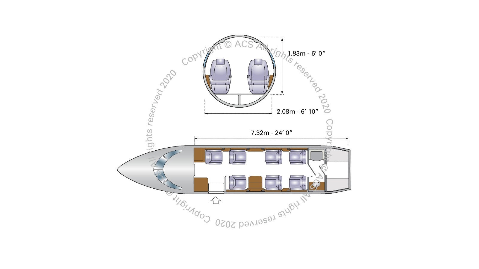 Embraer Praetor 500 Configuration